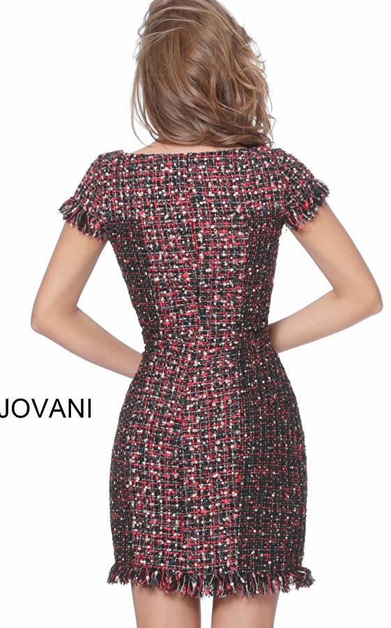 Jovani M1042 Short Sleeve Homecoming Dress