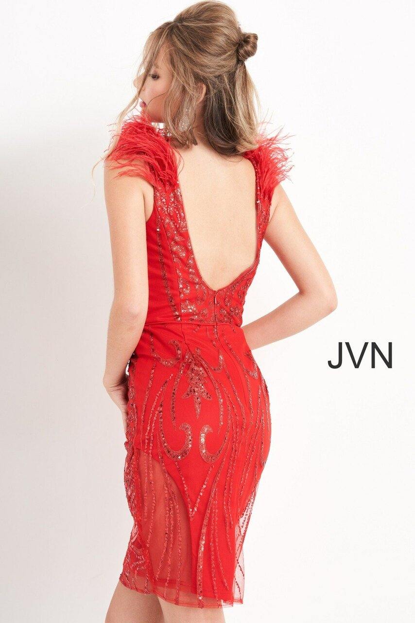 Jovani Short Sleeveless Fitted Cocktail Dress 04760 - The Dress Outlet