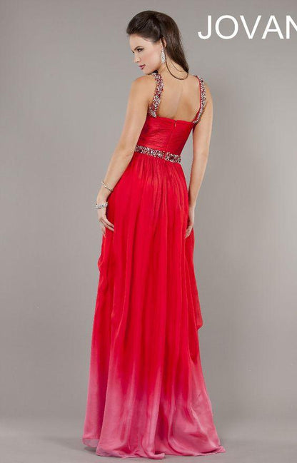 Jovani Sleeveless Beaded Waist Long Formal Gown 4980 - The Dress Outlet