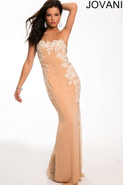 Jovani Sleeveless Fitted Long Prom Dress 21969 - The Dress Outlet