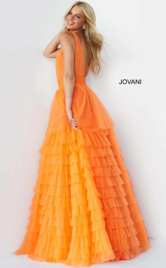 Jovani 07264 Sleeveless Layered Long Prom Dress