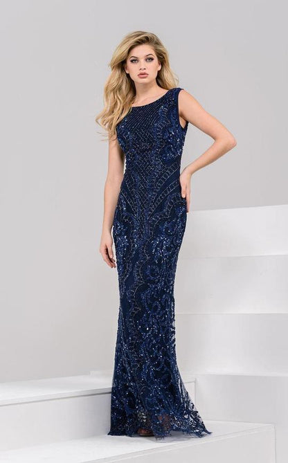 Jovani Sleeveless Long Bridesmaid Dress 37694 - The Dress Outlet