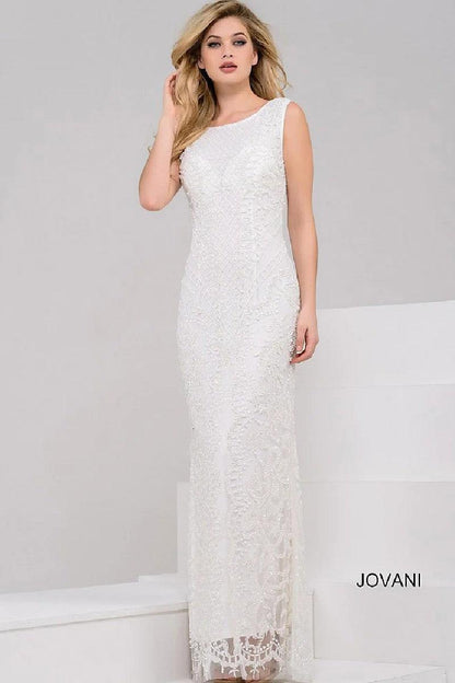 Jovani Sleeveless Long Bridesmaid Dress 37694 - The Dress Outlet
