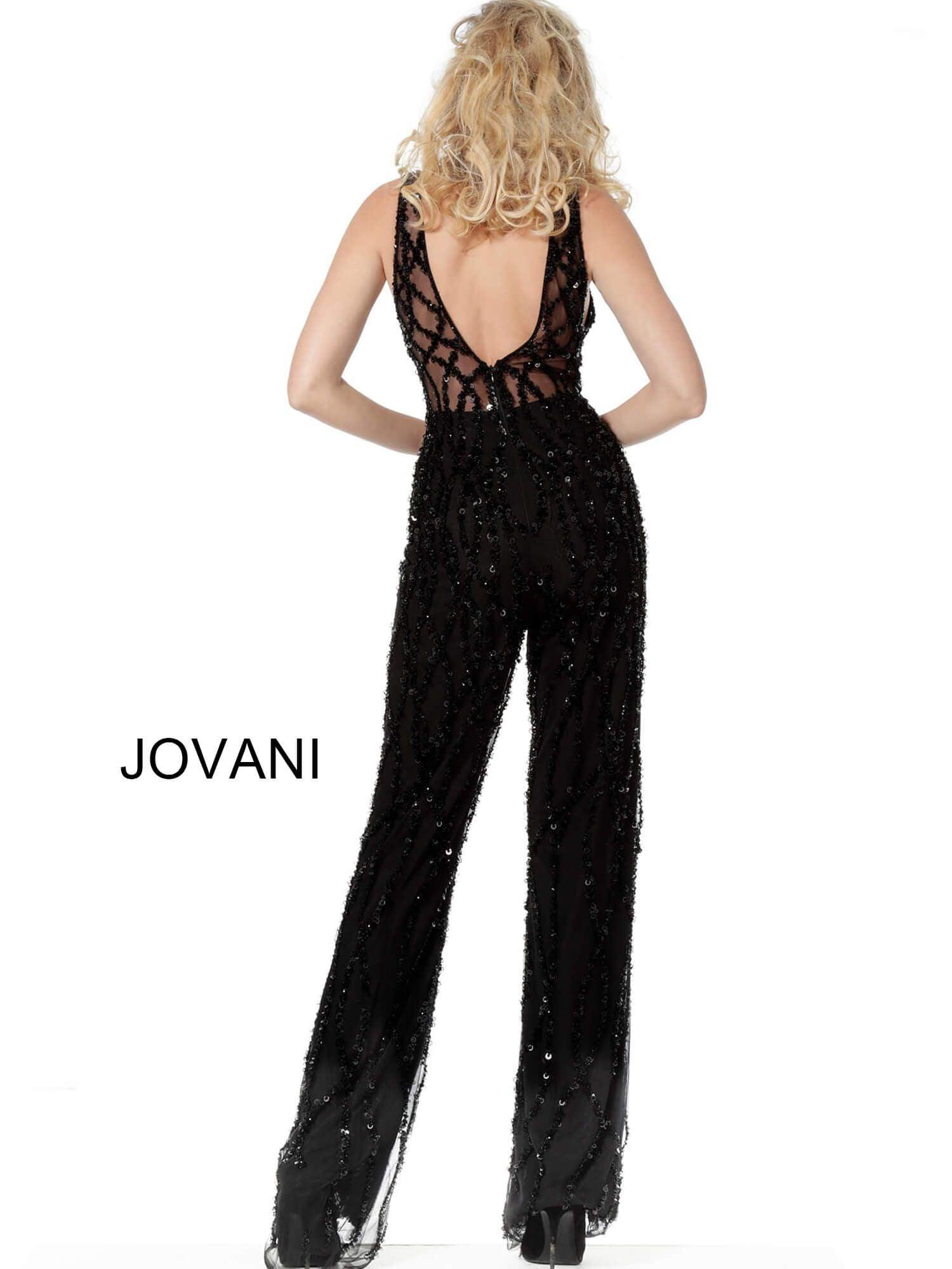 Jovani Sleeveless Long Jumpsuit 65330 - The Dress Outlet