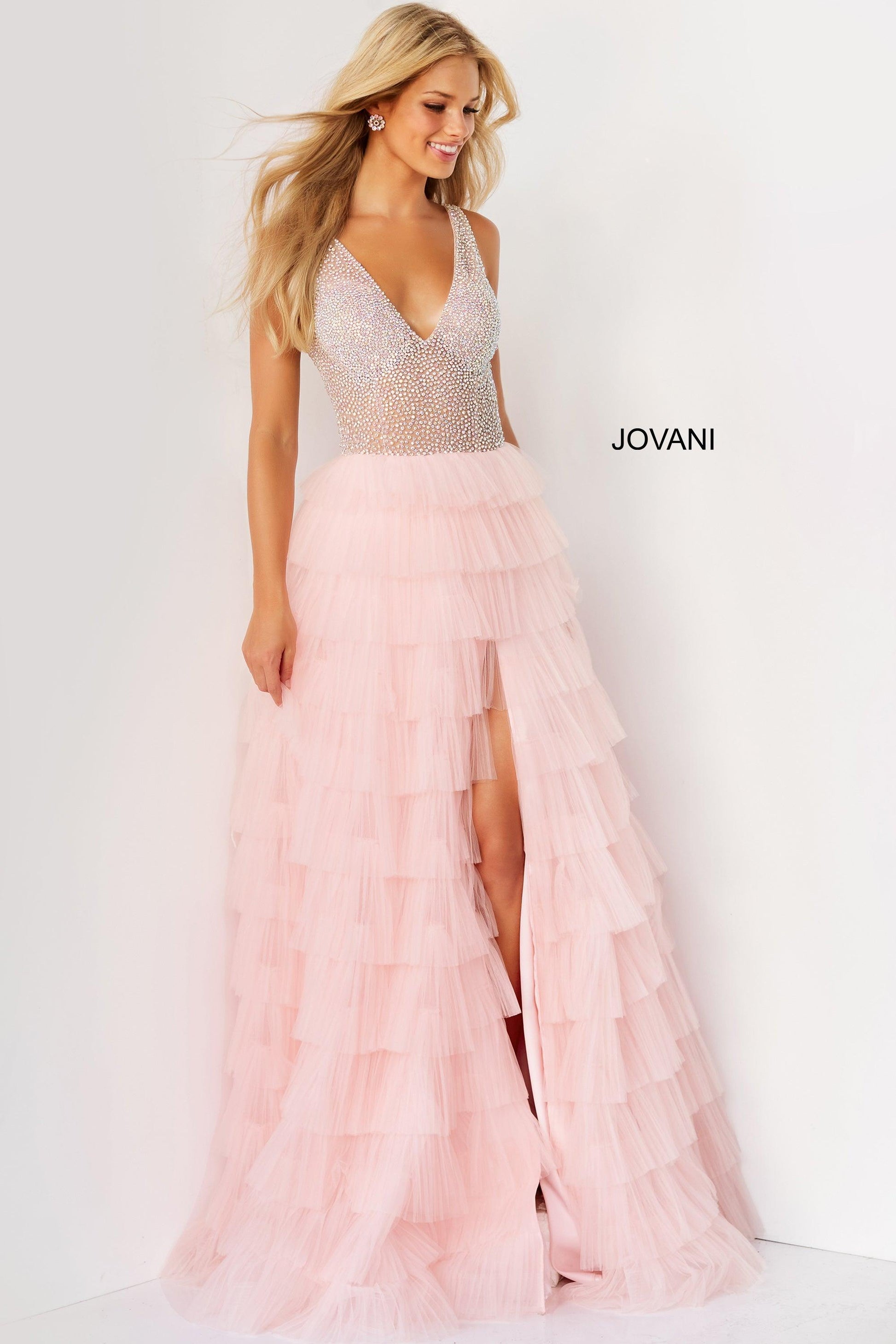 Jovani 07235 Sleeveless Long Prom Gown
