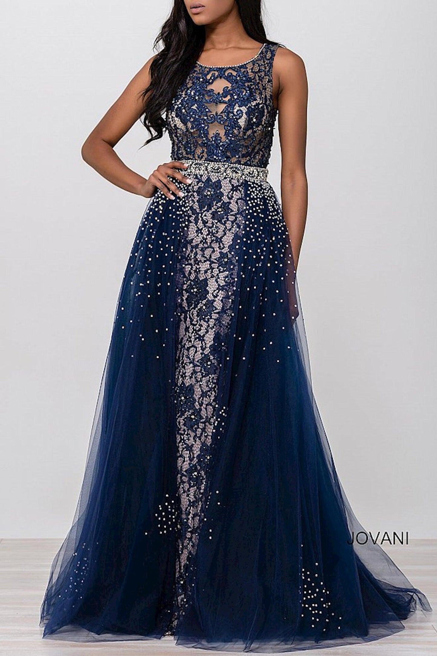 Jovani Sleeveless Long Prom Gown 36805 - The Dress Outlet