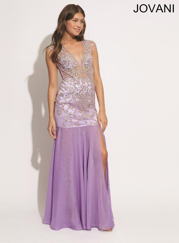 Jovani 90433 Sleeveless Long Prom Gown
