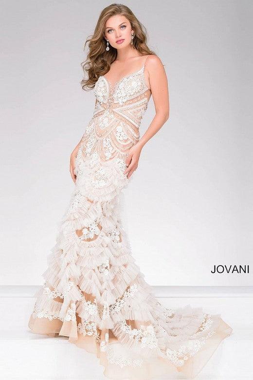 Jovani Sleeveless Long Prom Mermaid Dress 41592 - The Dress Outlet