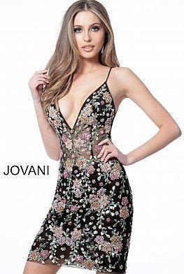 Jovani 65391 Sleeveless Short Embellished Prom Dress