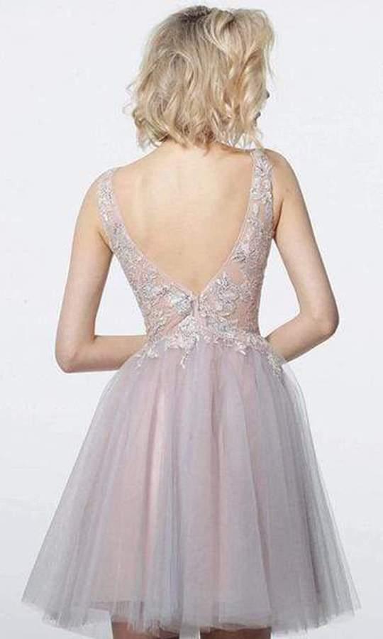 Jovani 3939 Sleeveless Short Homecoming Dress