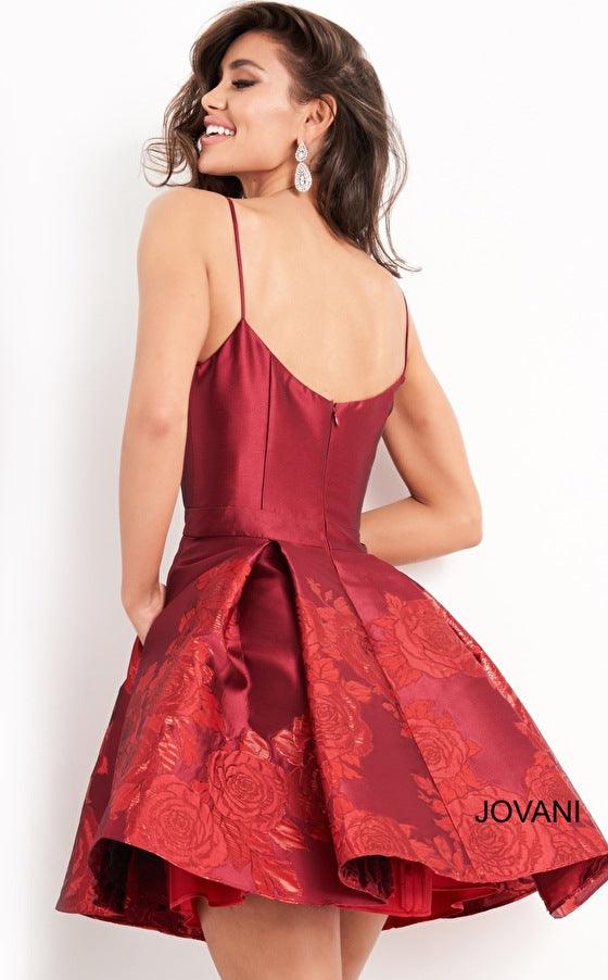 Red Jovani 03929 Spaghetti Strap Hoco Dress for $138.0 – The Dress Outlet