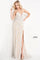 Jovani Spaghetti Strap Lace Long Prom Dress 05757 - The Dress Outlet