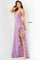 Jovani Spaghetti Strap Long Fitted Gown 08283 - The Dress Outlet