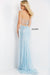 Jovani Spaghetti Strap Long Fitted Prom Dress 07407 - The Dress Outlet