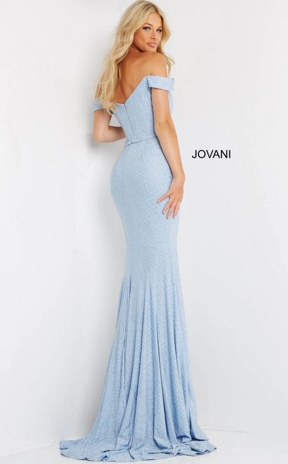 Jovani Spaghetti Strap Long Formal Prom Gown 06218 - The Dress Outlet
