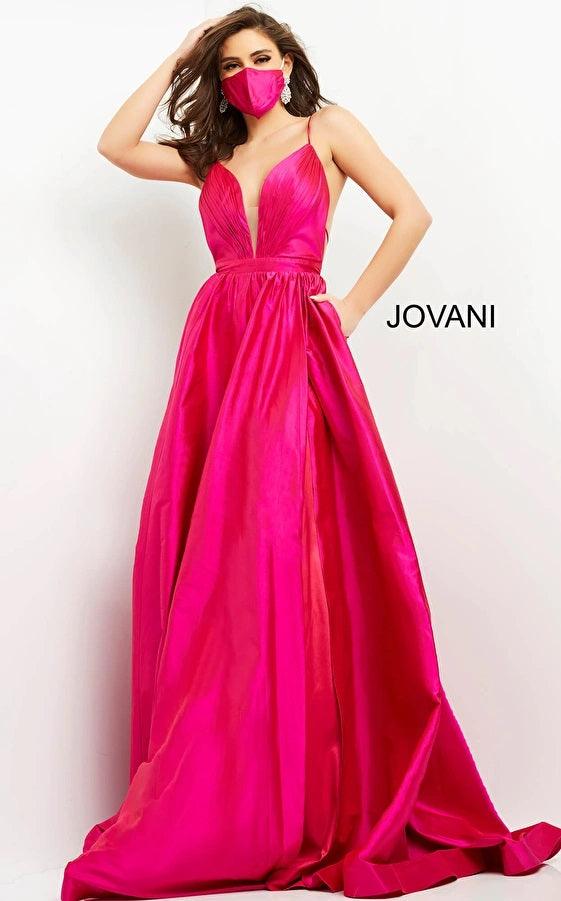 Jovani 06540 Spaghetti Strap Long Formal Prom Gown
