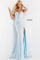 Jovani Spaghetti Strap Long Formal Prom Gown 07897 - The Dress Outlet