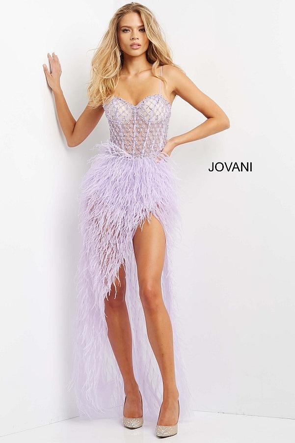 Jovani Spaghetti Strap Long Prom Dress 07591 - The Dress Outlet