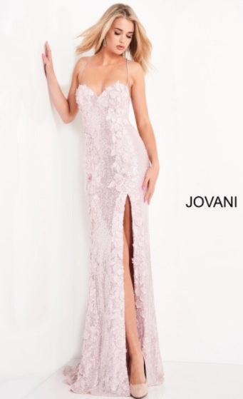 Jovani Spaghetti Strap Long Prom Gown 06109 - The Dress Outlet