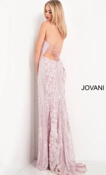 Jovani Spaghetti Strap Long Prom Gown 06109 - The Dress Outlet