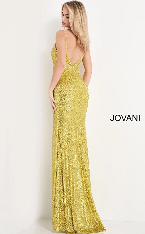 Jovani Spaghetti Strap Long Sexy Prom Dress 06271 - The Dress Outlet