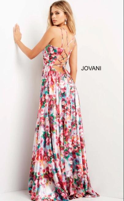 Jovani Spaghetti Strap Long Sexy Prom Dress 09029 - The Dress Outlet