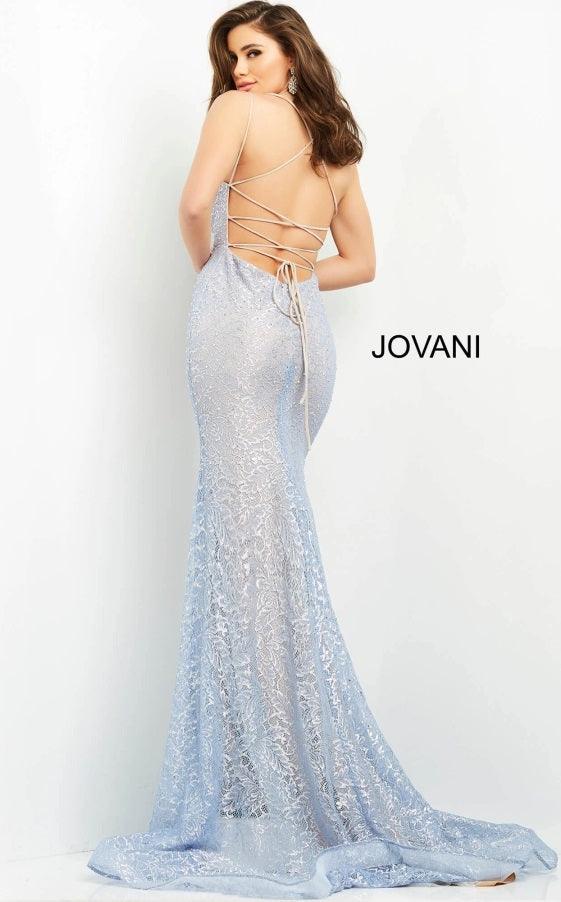 Jovani 05942 Spaghetti Strap Long Sexy Prom Gown