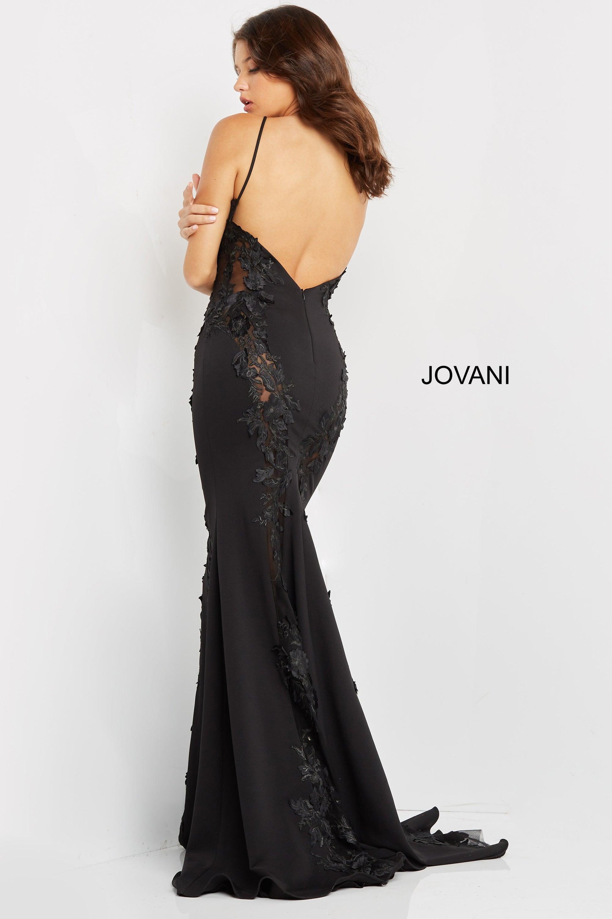 Jovani 07296 Spaghetti Strap Sexy Evening Dress