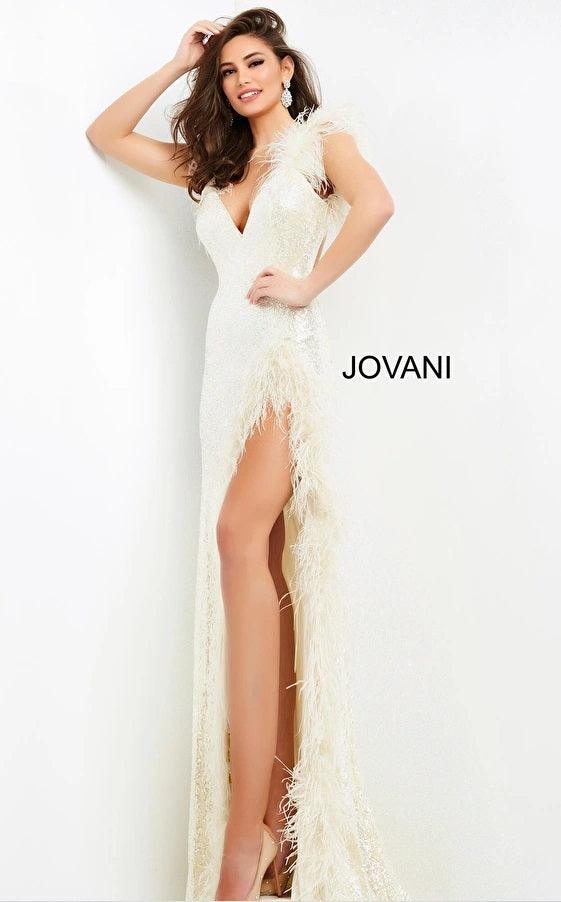 Jovani 06164 Spaghetti Strap Sexy Long Prom Gown