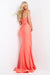 Jovani Spaghetti Strap Sheath Long Prom Dress 07641 - The Dress Outlet