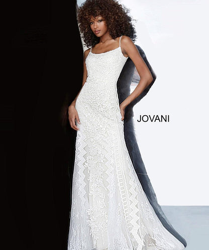 Jovani Spaghetti Straps Long Prom Dress 00862 - The Dress Outlet