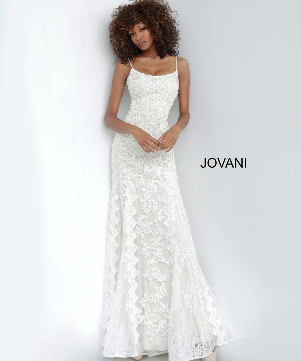 Jovani Spaghetti Straps Long Prom Dress 00862 - The Dress Outlet