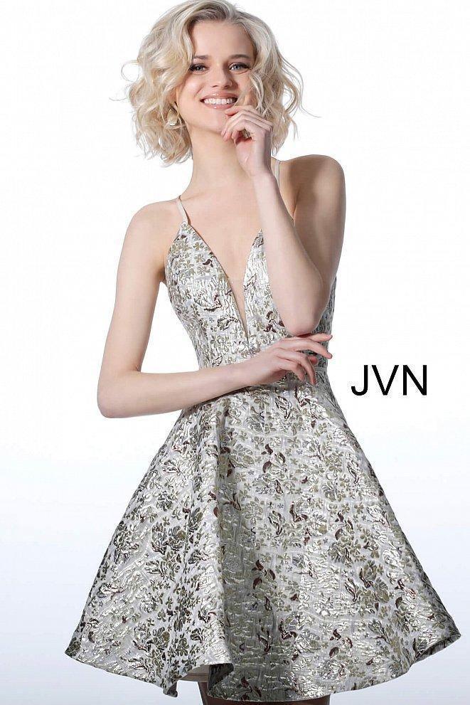 Jovani Spaghetti Straps Short Homecoming Dress 3821 - The Dress Outlet