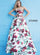 Jovani Strapless Floral Long Prom Dress 49918 - The Dress Outlet