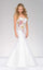 Jovani Strapless Floral Mermaid Long Prom Dress 33689 - The Dress Outlet