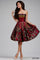 Jovani Strapless Floral Print Short Dress M429 - The Dress Outlet