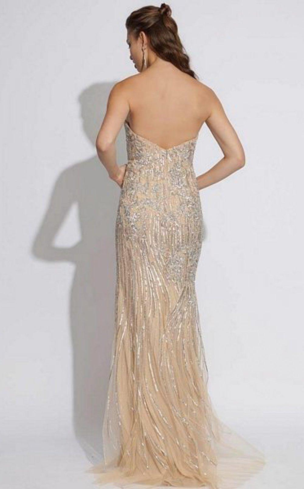 Jovani Strapless Glittering Long Prom Dress 88314 - The Dress Outlet