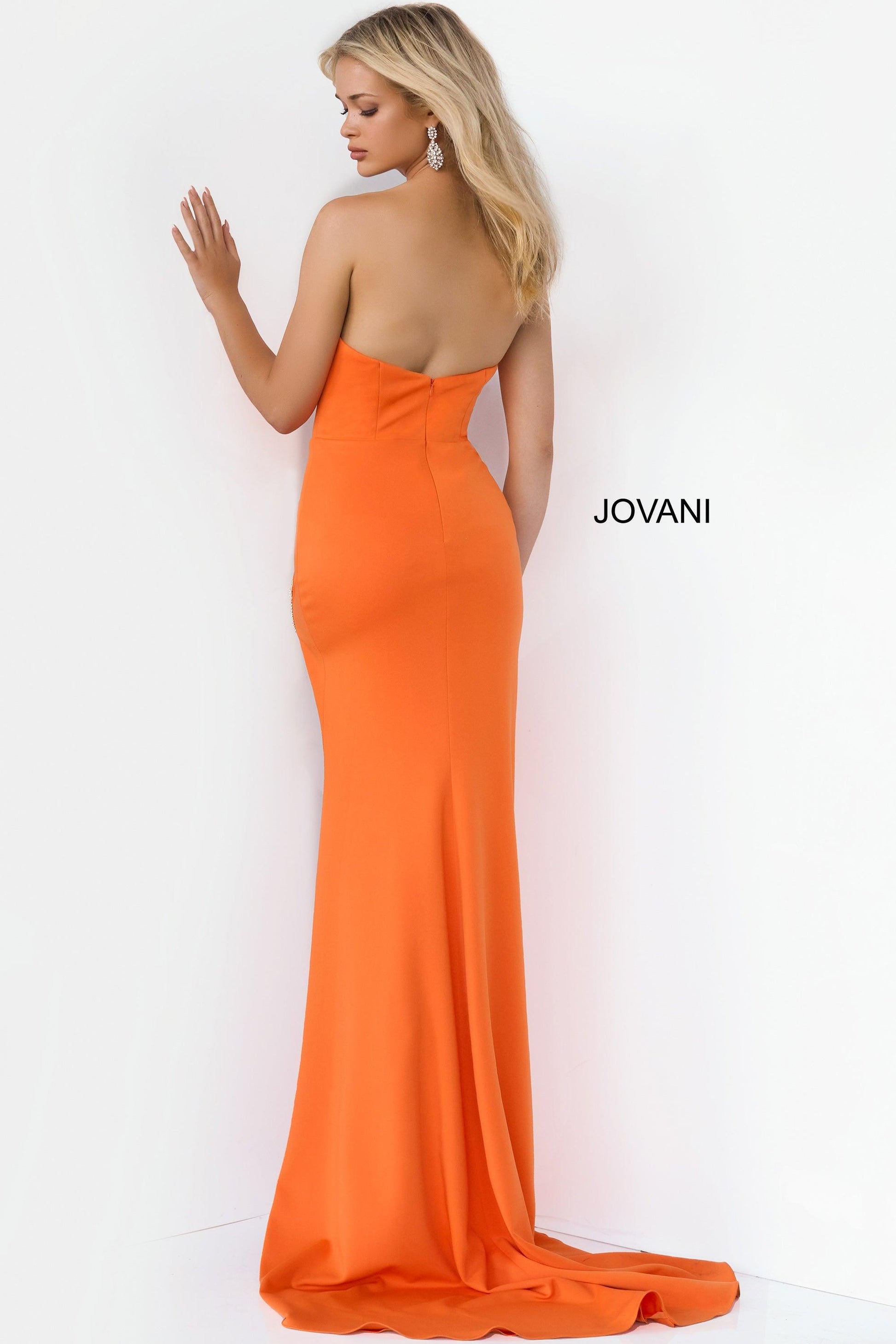 Jovani 07323 Strapless Long Formal Gown