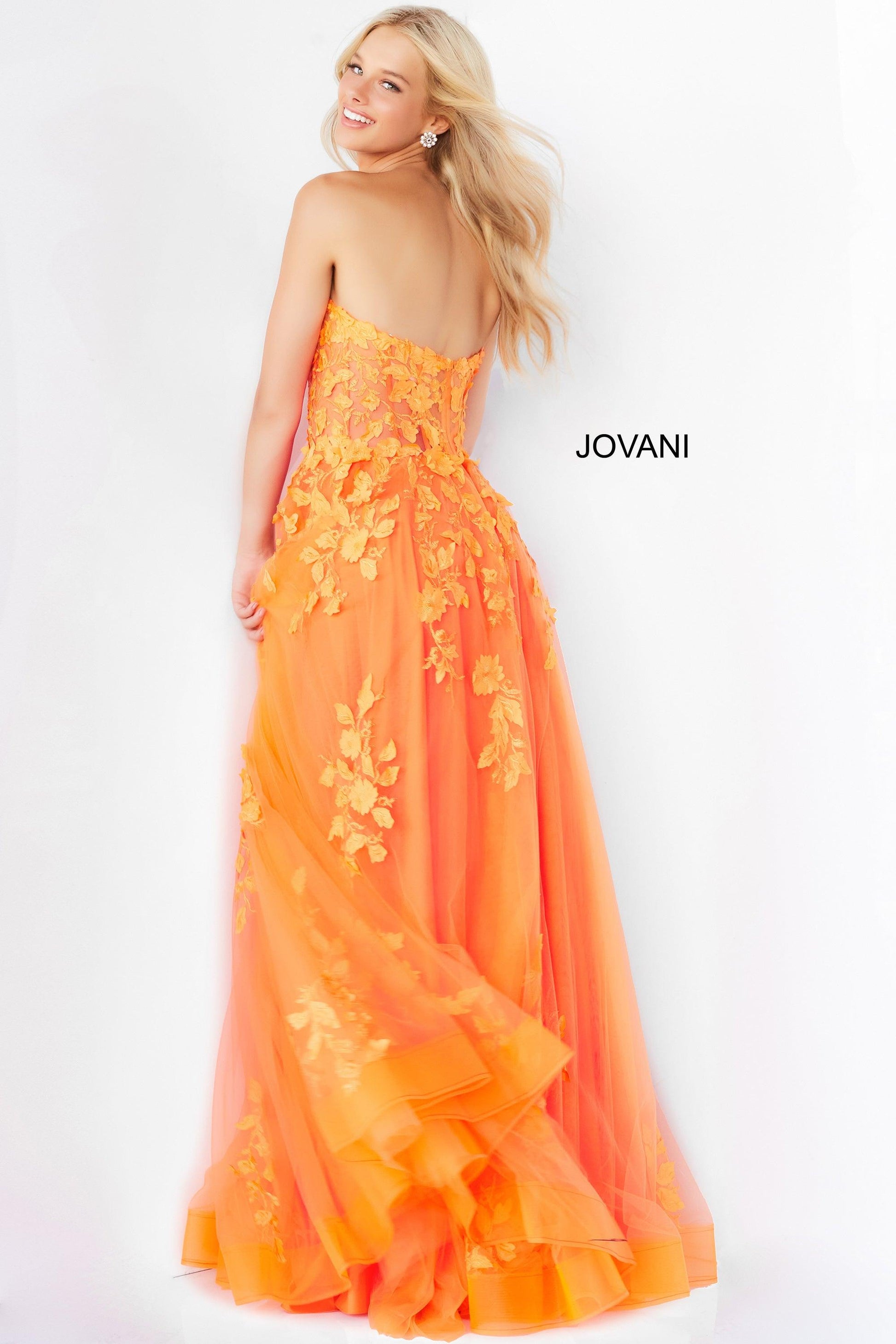 Jovani 07901 Strapless Long Formal Gown