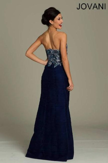 Jovani Strapless Long Formal Gown 77828 - The Dress Outlet
