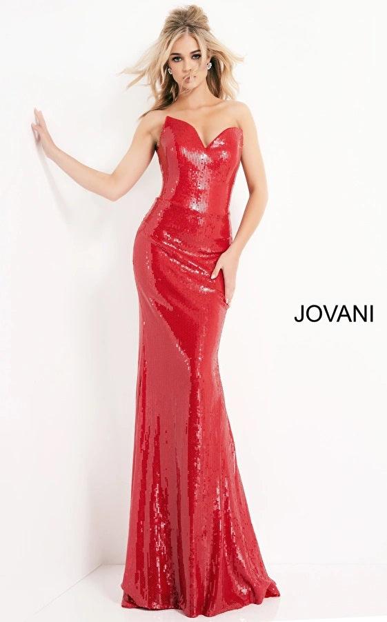 Jovani 03523 Strapless Long Formal Prom Gown