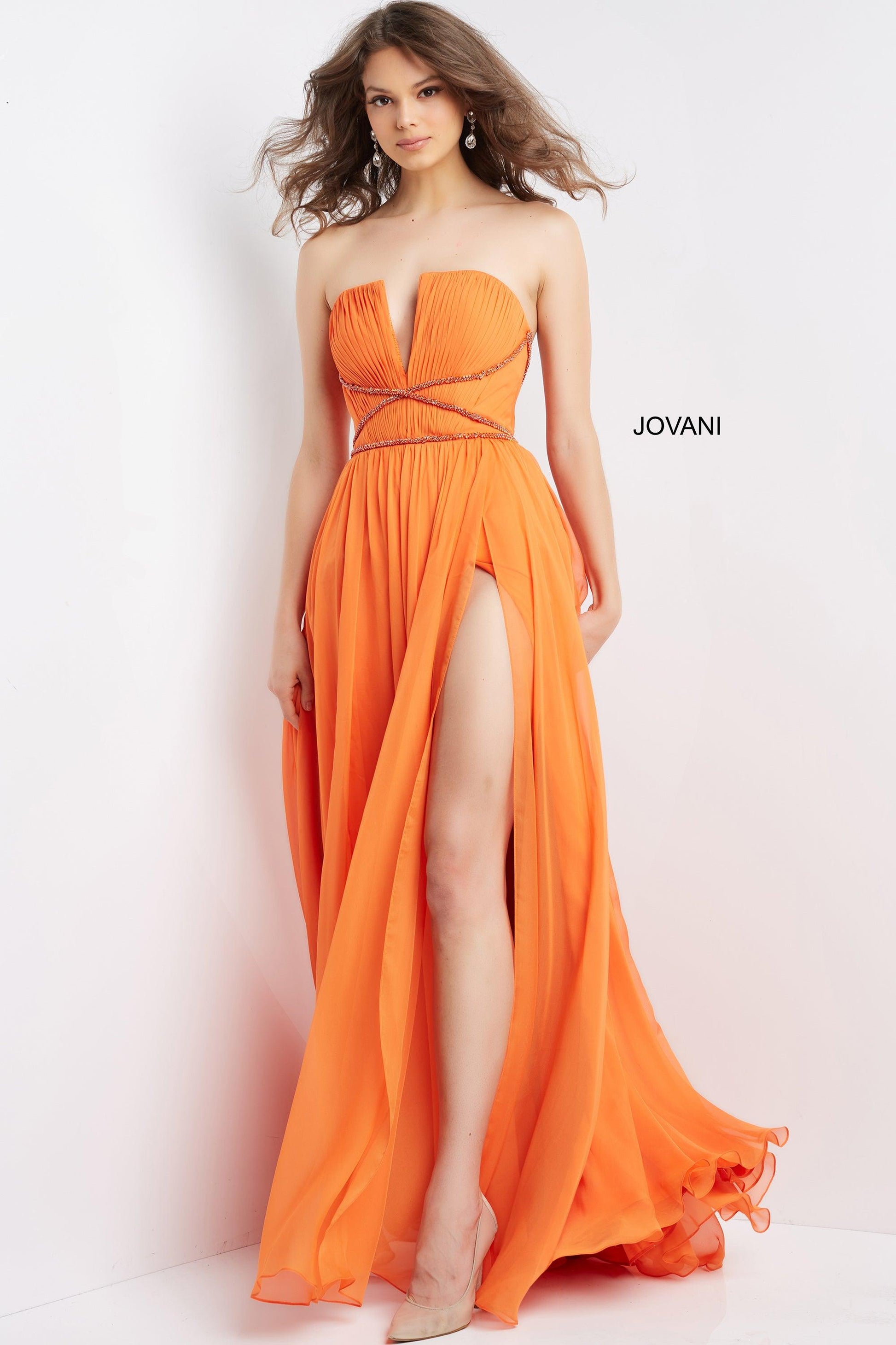 Jovani 05971 Strapless Long Fromal Gown