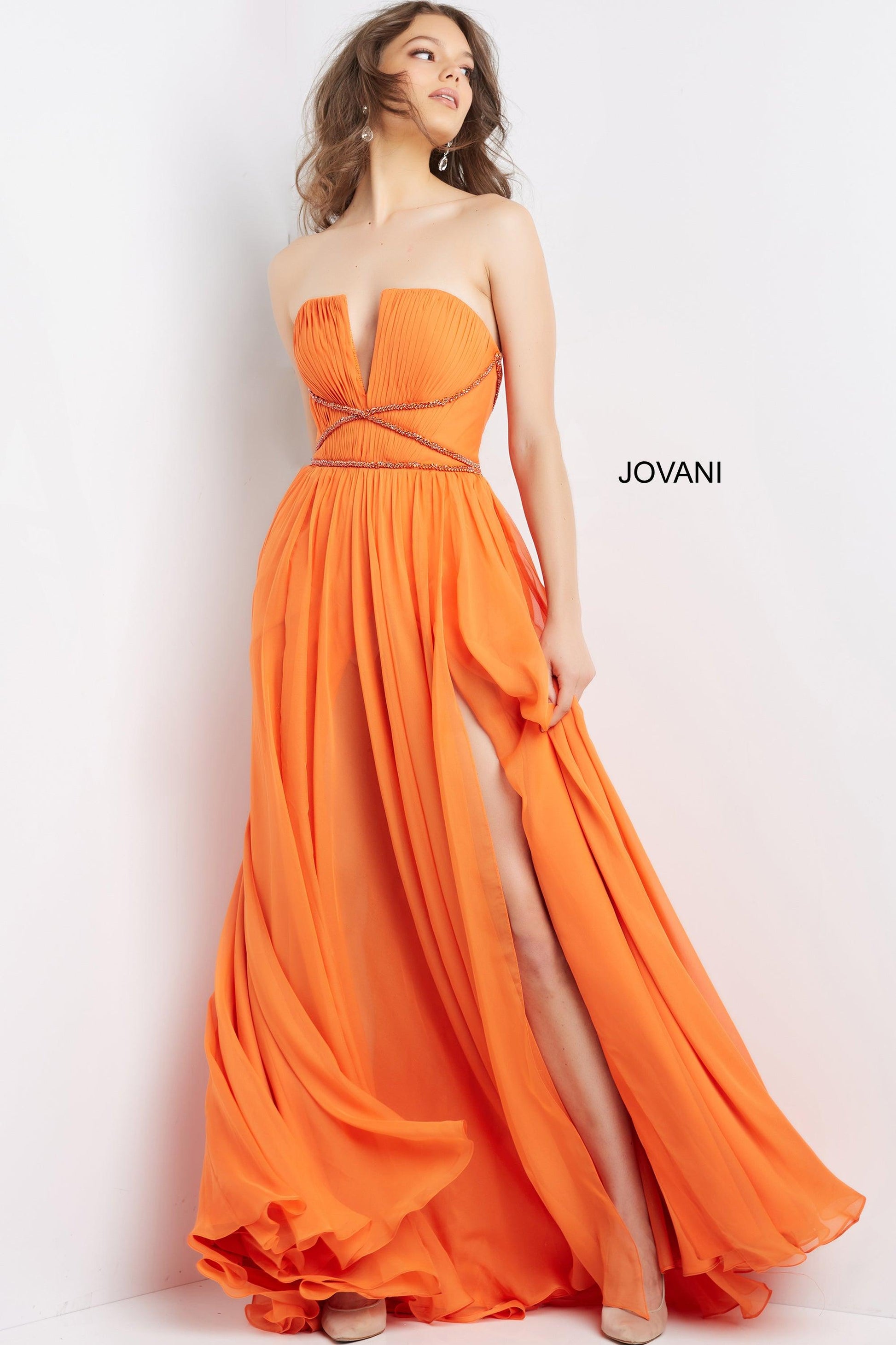 Jovani 05971 Strapless Long Fromal Gown