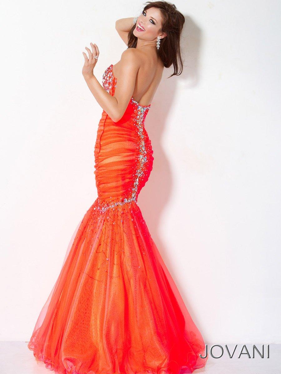 Jovani Strapless Long Mermaid Dress 171174 - The Dress Outlet