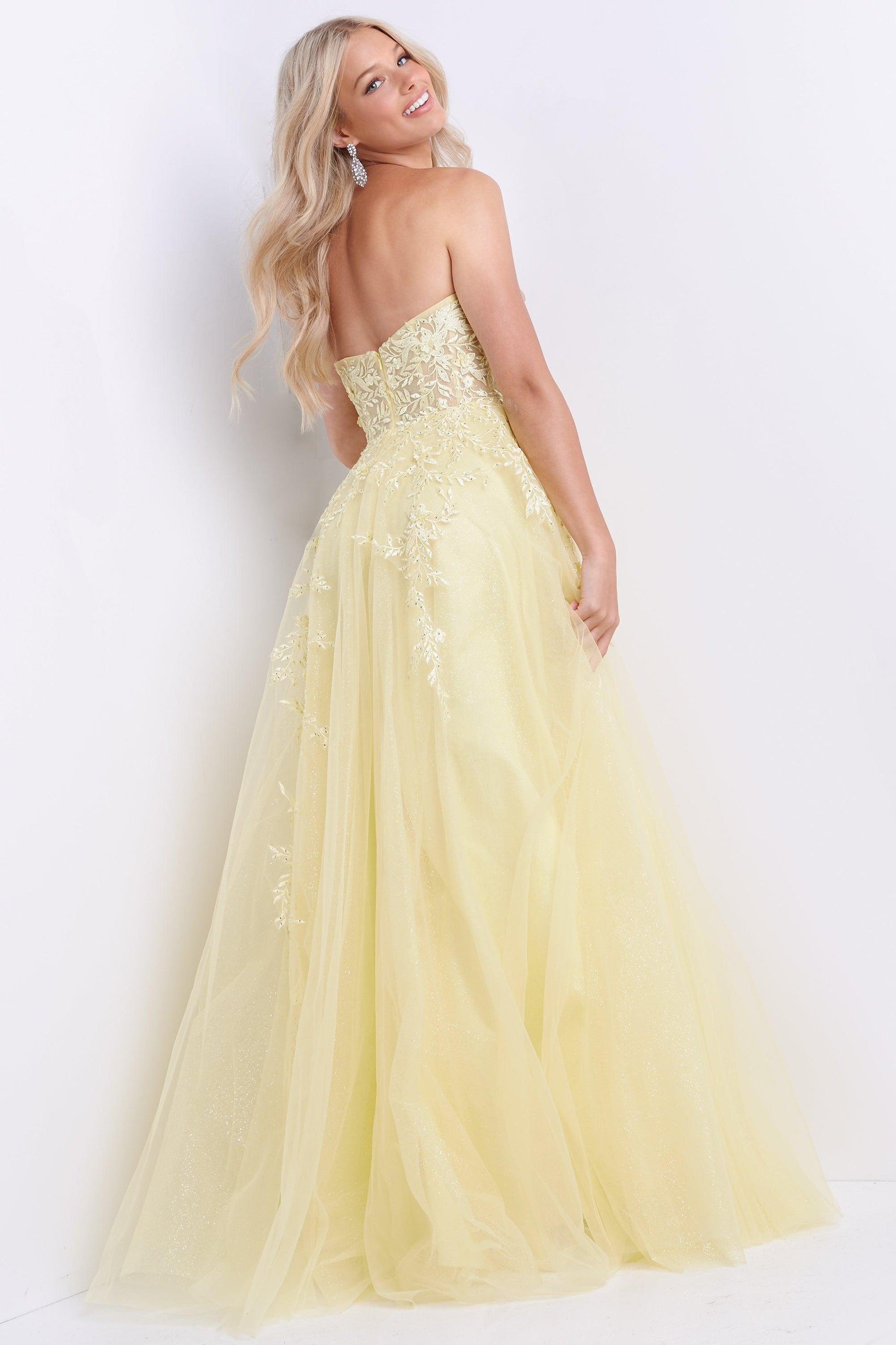 Jovani 05811 Strapless Long Prom Dress