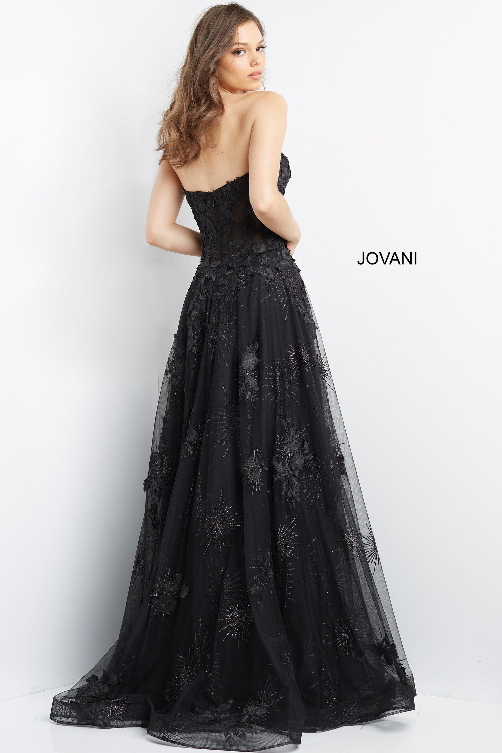 Jovani 07304 Strapless Long Prom Dress