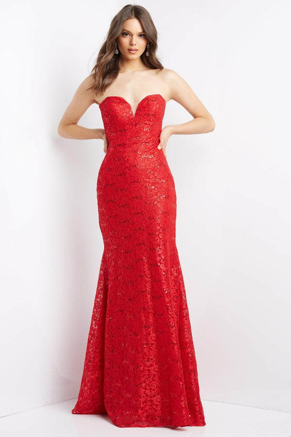 Jovani 08511 Strapless Long Prom Dress