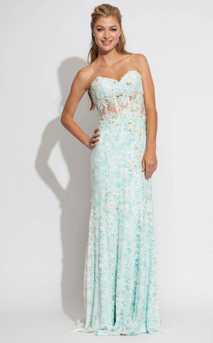 Jovani Strapless Long Prom Dress 88716 - The Dress Outlet