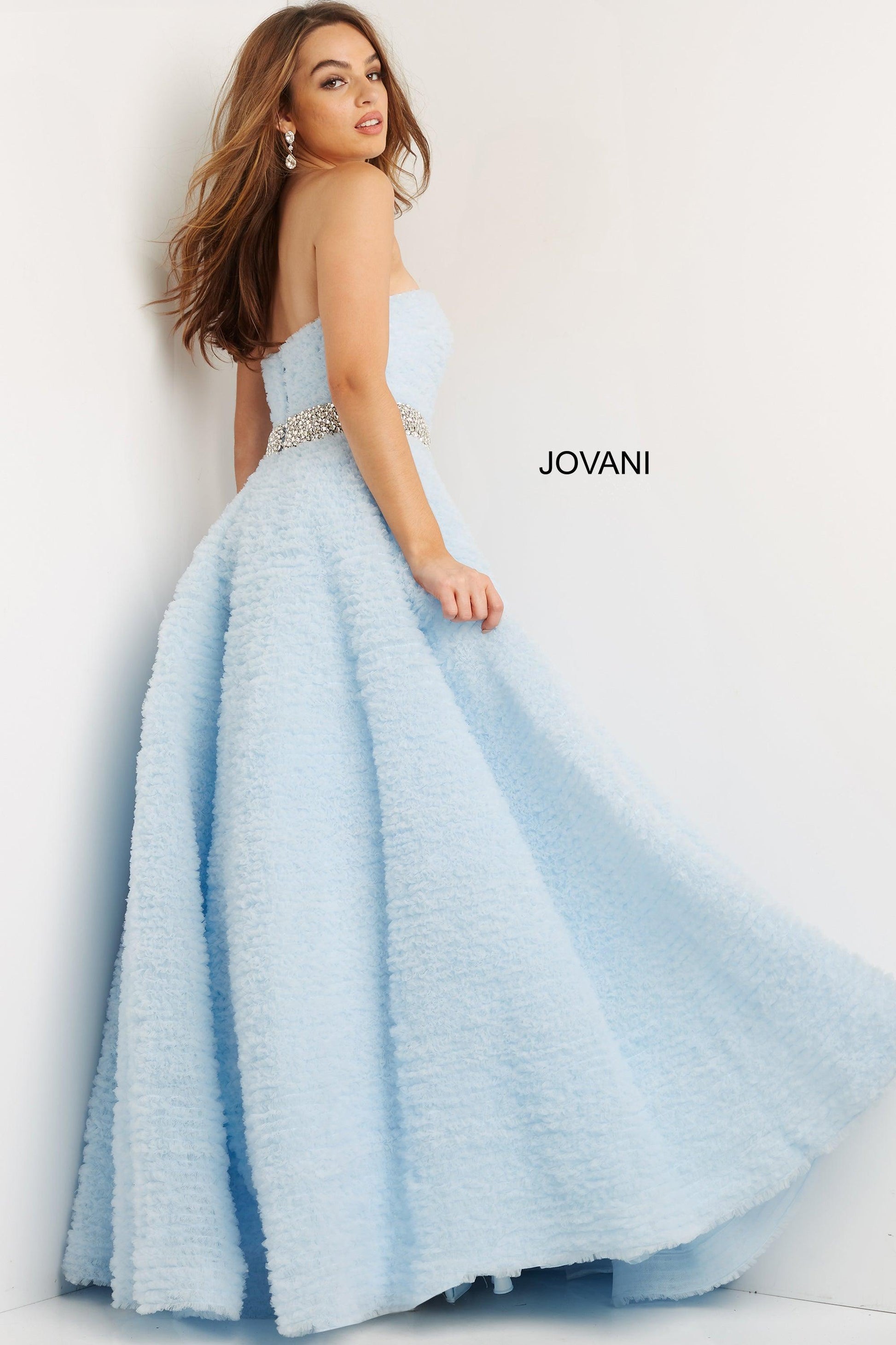 Jovani 07145 Strapless Long Prom Gown