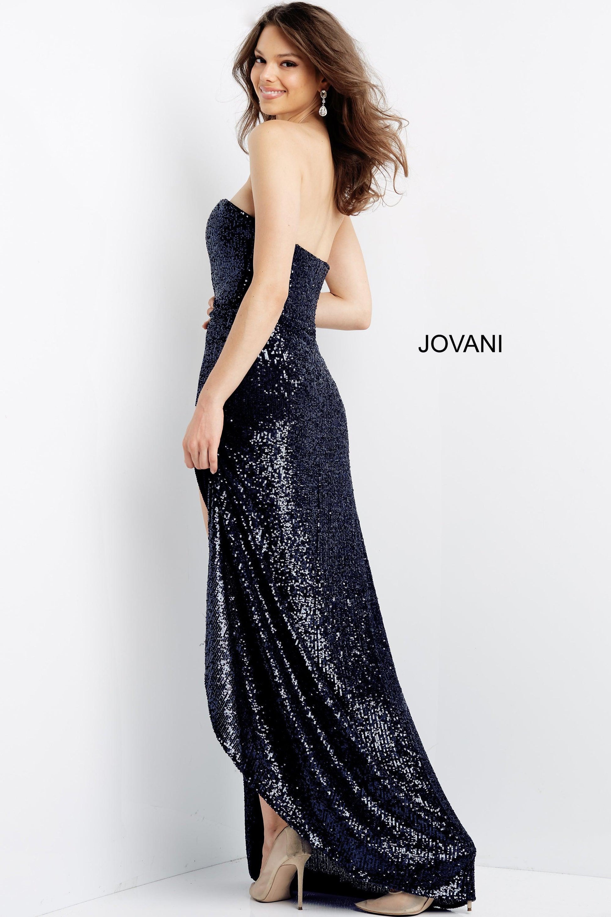 Jovani 04870 Strapless Long Sexy Prom Dress